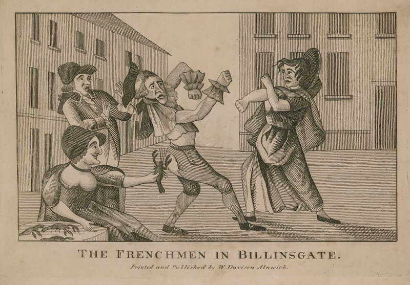 Francuzi w Billingsgate autorstwa English School