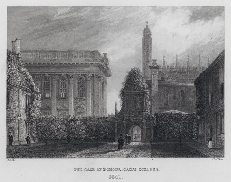 Brama Honoru, Caius College autorstwa English School