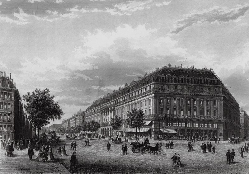 Grand Hotel, Boulevard des Capucines, Paryż (rycina) autorstwa English School