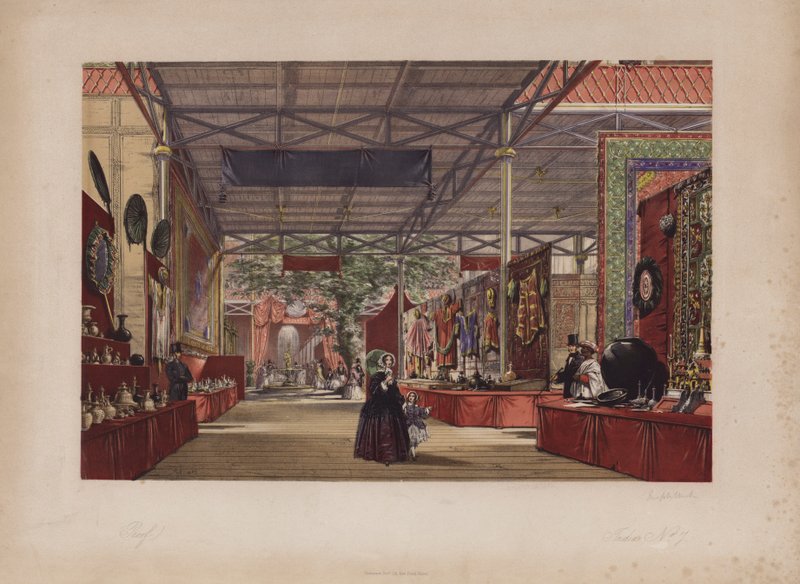 Wielka Wystawa 1851, Indie nr 7 (kolorowy grawerunek) autorstwa English School
