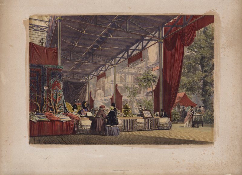 Wielka Wystawa 1851, Turcja nr 1 (kolorowa grawerunek) autorstwa English School