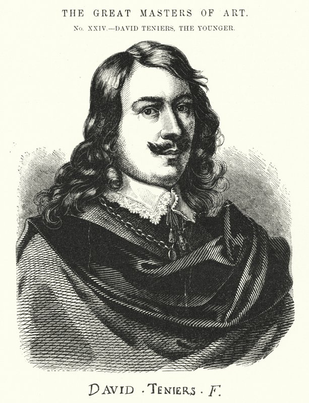 Wielcy mistrzowie sztuki, David Teniers Młodszy (rycina) autorstwa English School