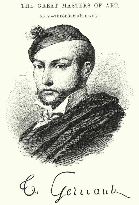 Wielcy mistrzowie sztuki, Theodore Gericault (rycina) autorstwa English School