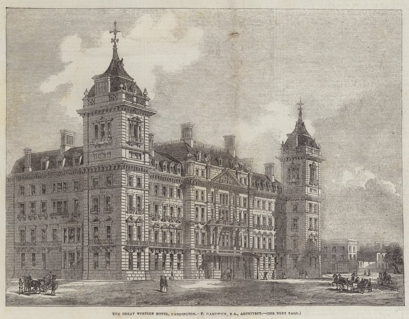 The Great Western Hotel, Paddington (grafika) autorstwa English School