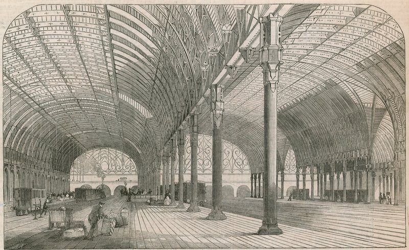 Nowa pętla Great Western Railway w Paddington autorstwa English School