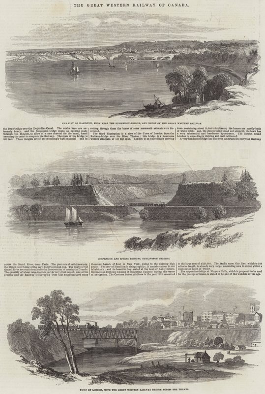 Wielka Zachodnia Kolej Kanady (rycina) autorstwa English School