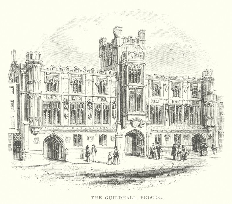 The Guildhall, Bristol (grawerunek) autorstwa English School