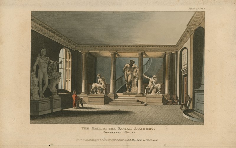 Sala Akademii Królewskiej, Somerset House autorstwa English School