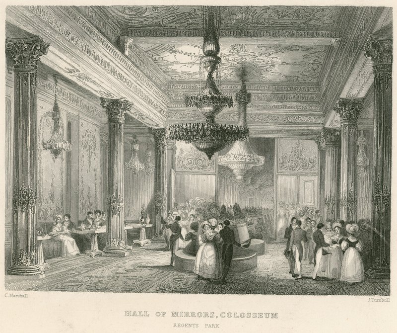 Sala Lustrzana, Koloseum, Regents Park, Londyn autorstwa English School