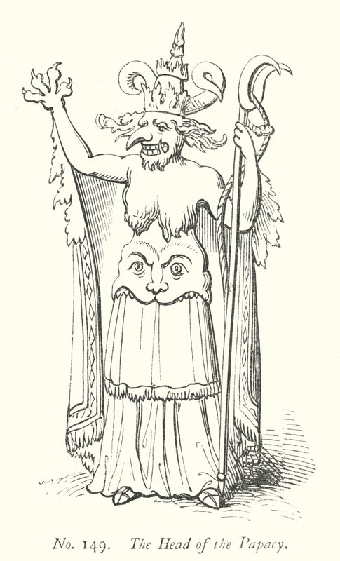 Głowa papiestwa (rycina) autorstwa English School
