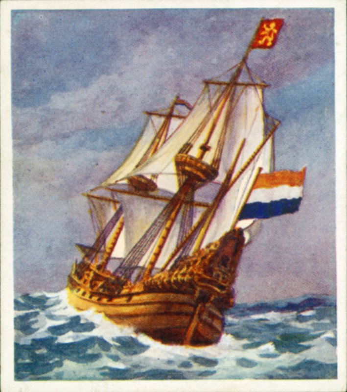 "Heemskerk" (kolorowa litografia) autorstwa English School