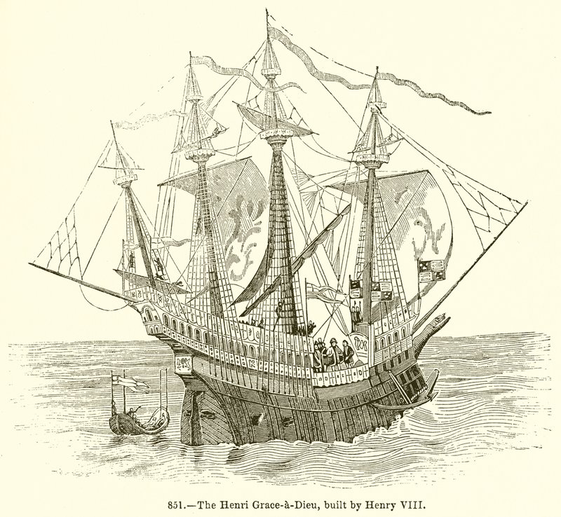 Henri Grace-a-Dieu, zbudowany przez Henryka VIII autorstwa English School