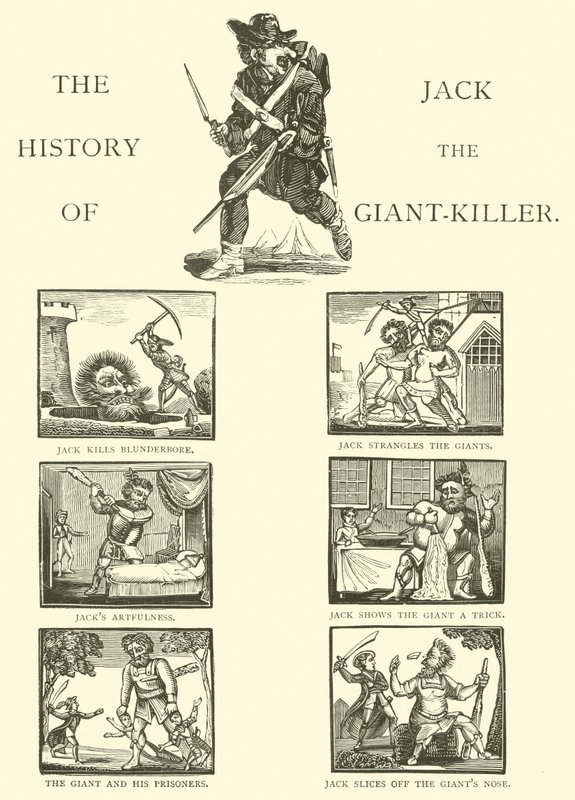 Historia Jacka The Giant Killer (drzeworyt) autorstwa English School
