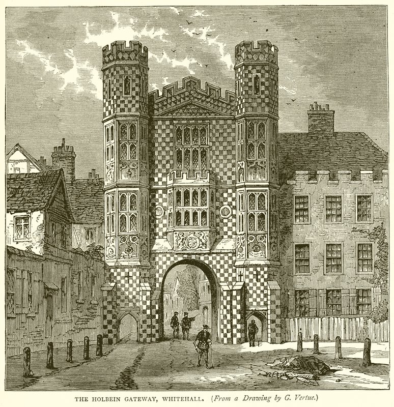 Brama Holbeina, Whitehall autorstwa English School