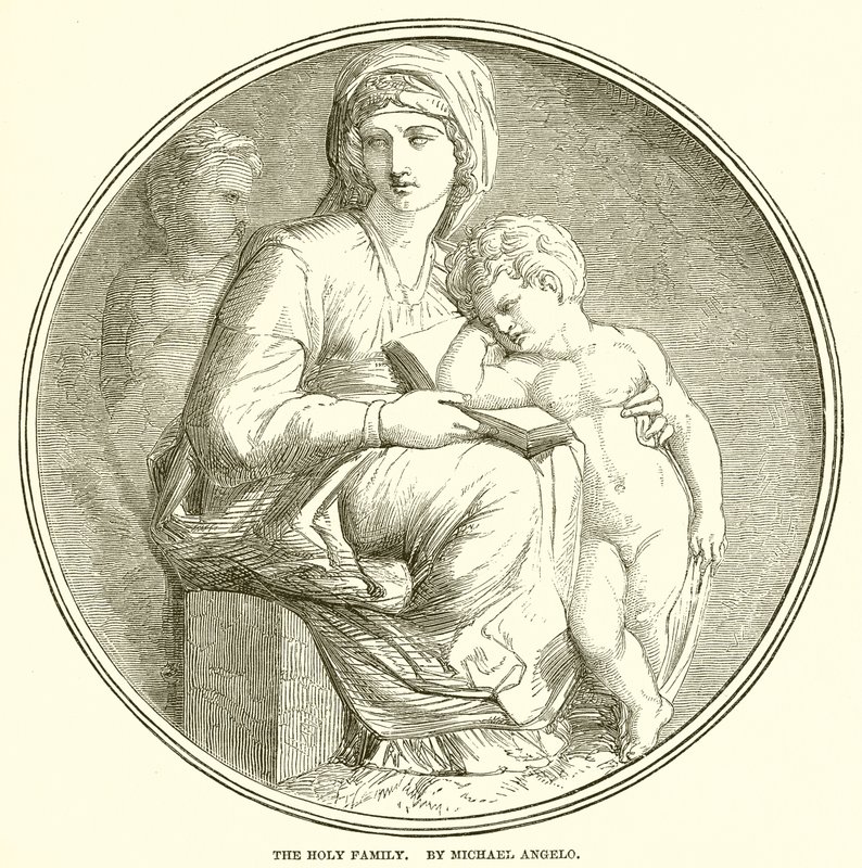 Święta Rodzina. Michael Angelo autorstwa English School