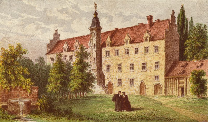 Dom Marcina Lutra w Wittenberdze autorstwa English School
