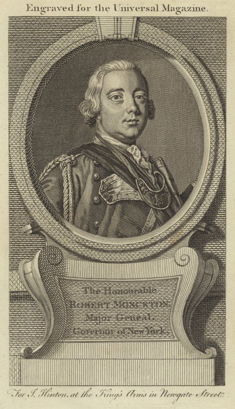 Szanowny Robert Monckton, generał dywizji, gubernator Nowego Jorku autorstwa English School