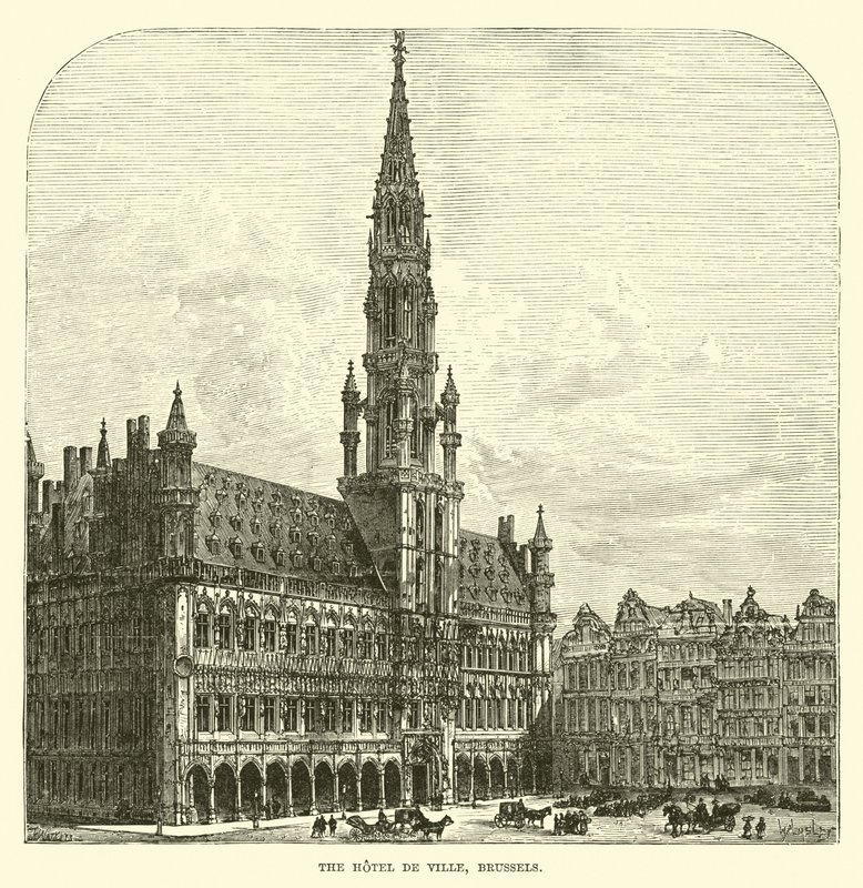 Hotel de Ville, Bruksela autorstwa English School