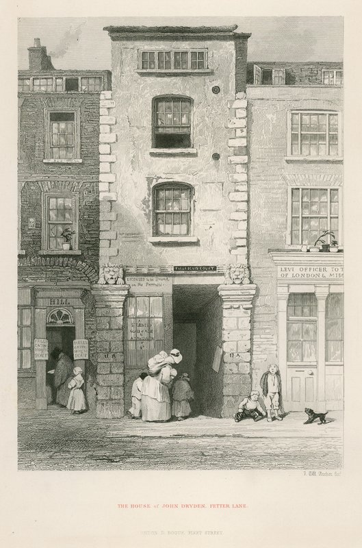 Dom Johna Drydena, Fetter Lane autorstwa English School
