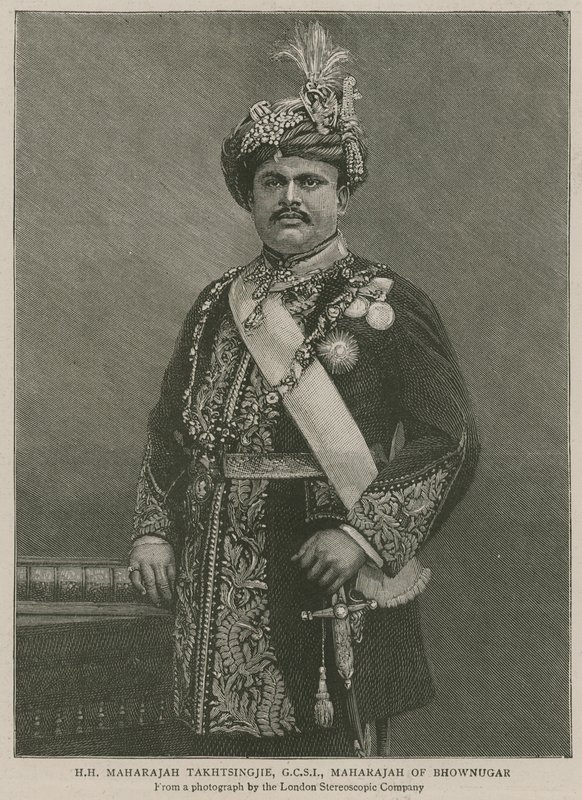 Imperial Institute: Jego Wysokość Maharajah Takhtsingjie, Maharahah of Bhownugar autorstwa English School