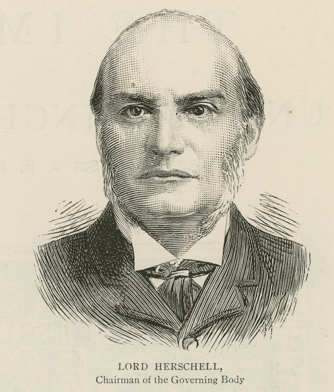 Imperial Institute: Lord Herschell, przewodniczący Ciała Kierowniczego autorstwa English School