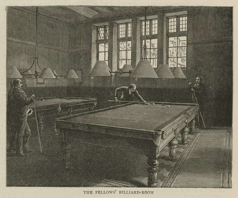 Imperial Institute: Sala bilardowa The Fellows autorstwa English School