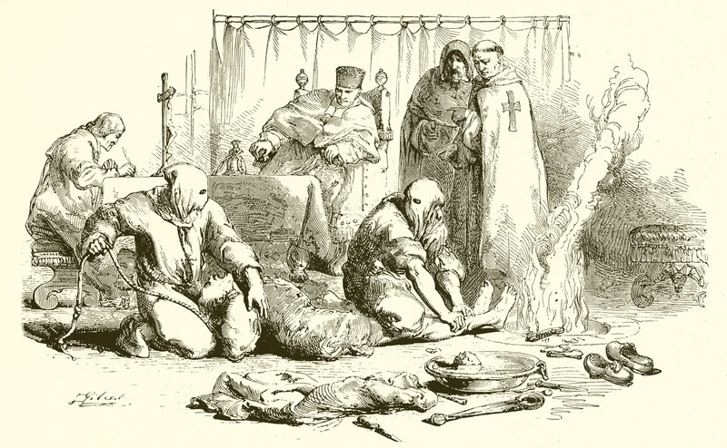 Inkwizycja: tortury ogniowe autorstwa English School