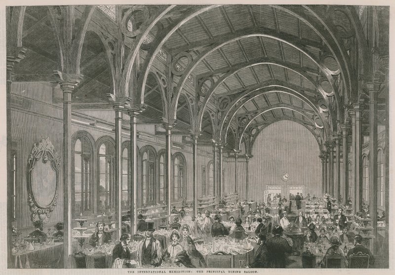 Międzynarodowa Wystawa; Główny salon jadalny autorstwa English School