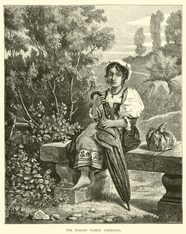 Włoski parasol rodzinny autorstwa English School
