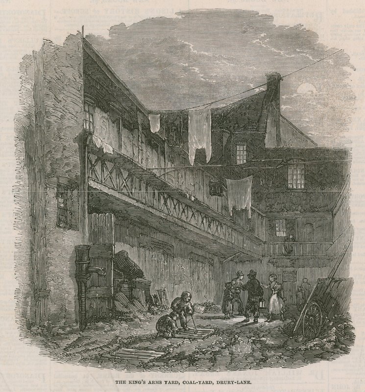 Kings Arms Yard, Coal Yard, Drury Lane autorstwa English School