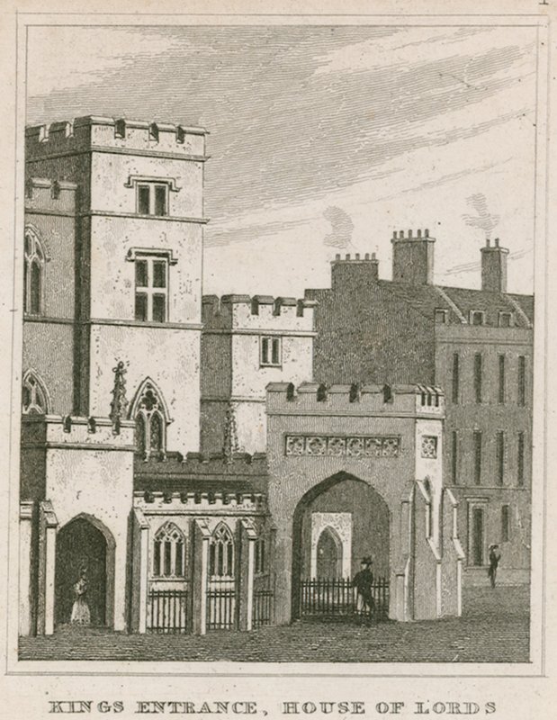 Wejście Kings do Izby Lordów, Westminster, Londyn autorstwa English School