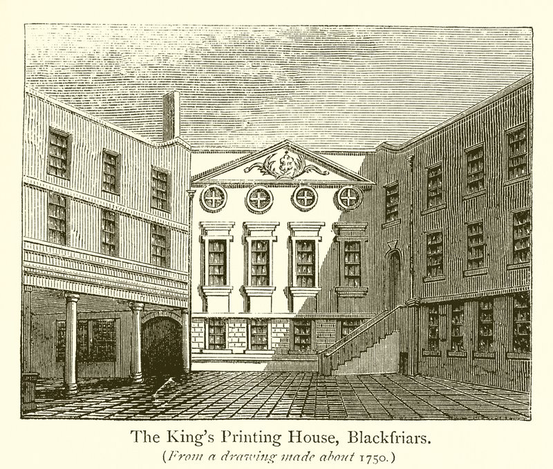 Drukarnia Kings, Blackfriars autorstwa English School