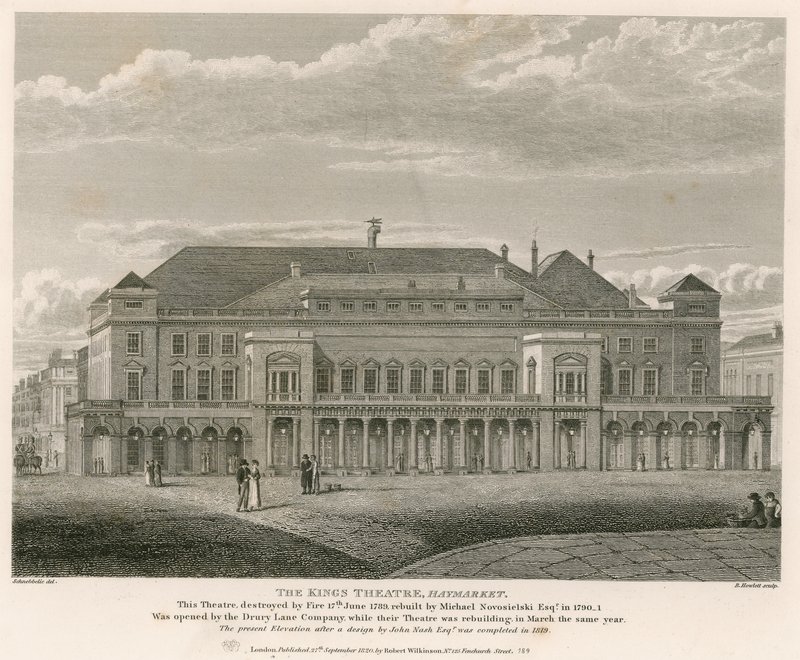 The Kings Theatre, Haymarket, Londyn autorstwa English School