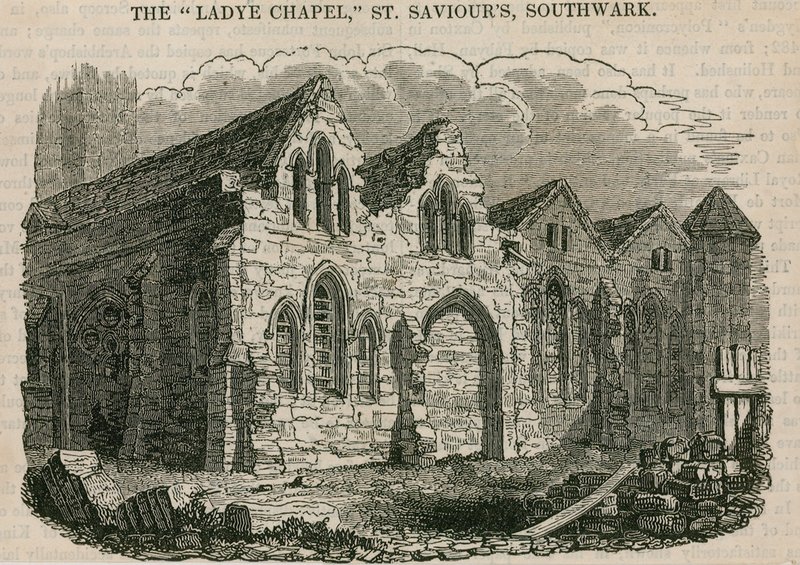 Kaplica Ladye, kościół St Saviors, Southwark, Surrey autorstwa English School