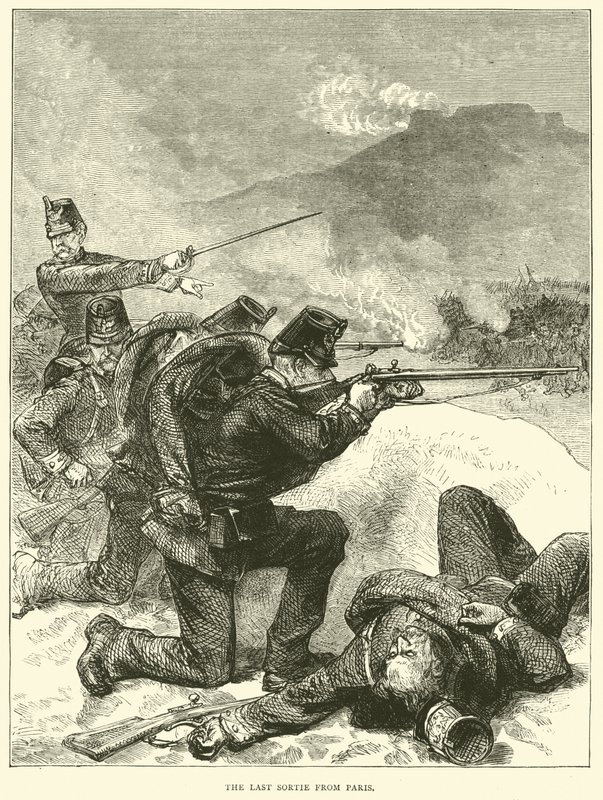 Ostatni wypad z Paryża, styczeń 1871 r. autorstwa English School