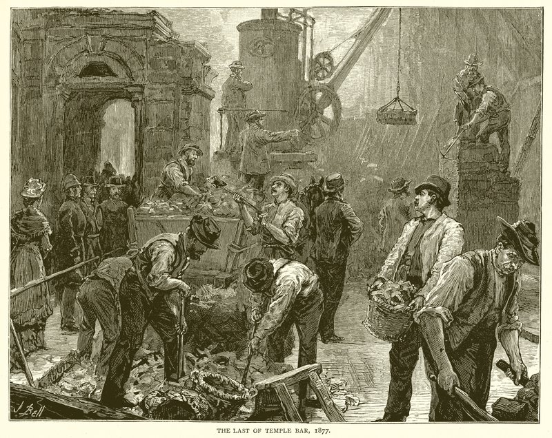 Ostatni z Temple Bar, 1877 autorstwa English School