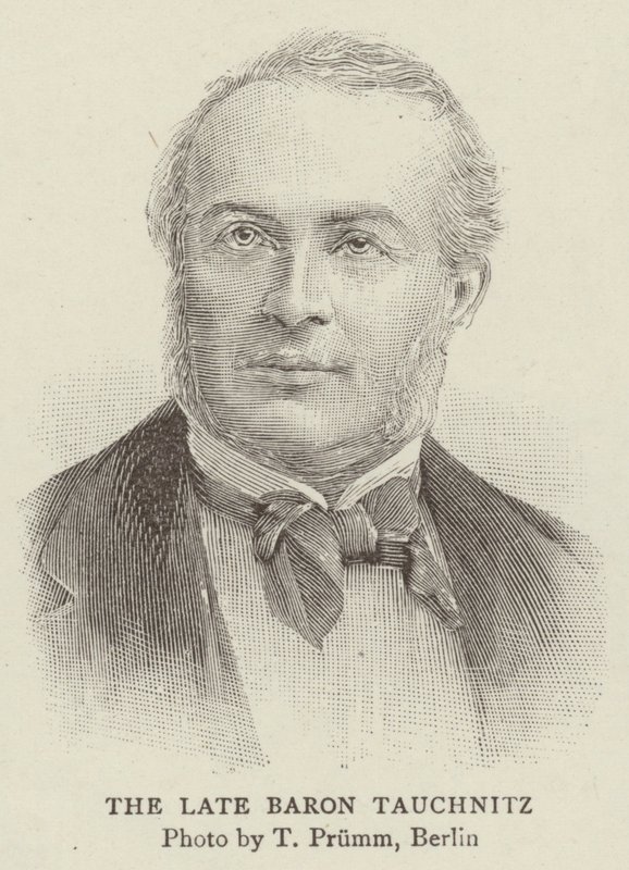 Późny Baron Tauchnitz (grafika) autorstwa English School