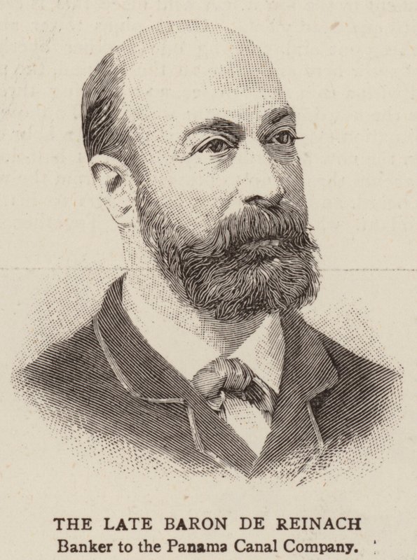 Późny Baron de Reinach (rycina) autorstwa English School