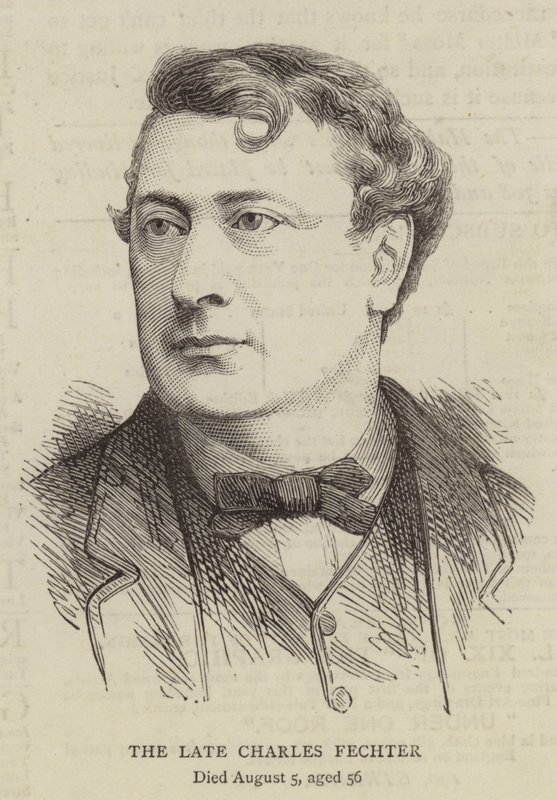 Późny Charles Fechter (grafika) autorstwa English School