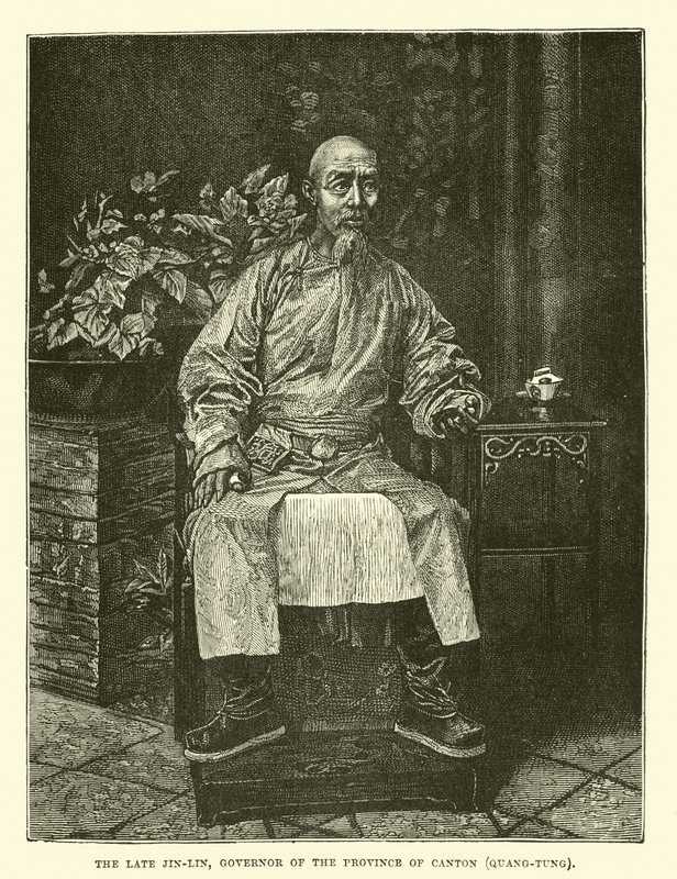 Nieżyjący już Jin-Lin, gubernator prowincji Kanton Quang-Tung autorstwa English School