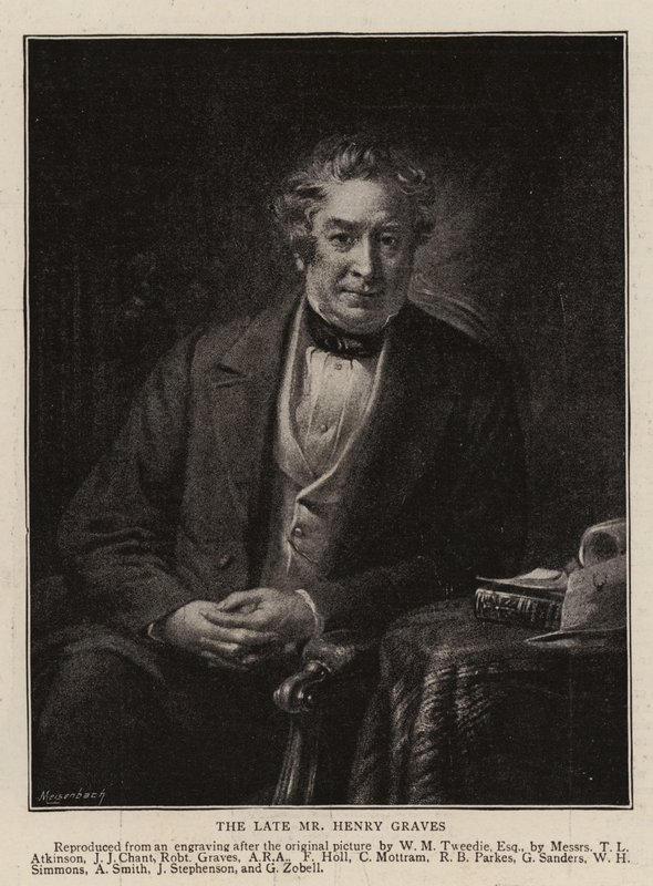 Późny pan Henry Graves (grafika) autorstwa English School