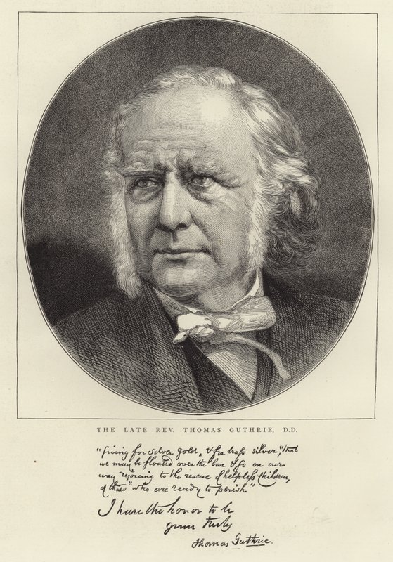 Późny wielebny Thomas Guthrie autorstwa English School