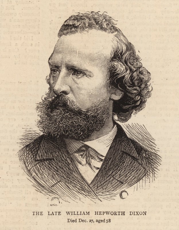 Późny William Hepworth Dixon (rycina) autorstwa English School