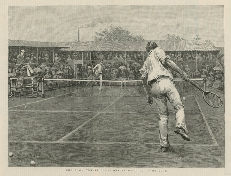 Mecz Lawn Tennis Championship na Wimbledonie autorstwa English School