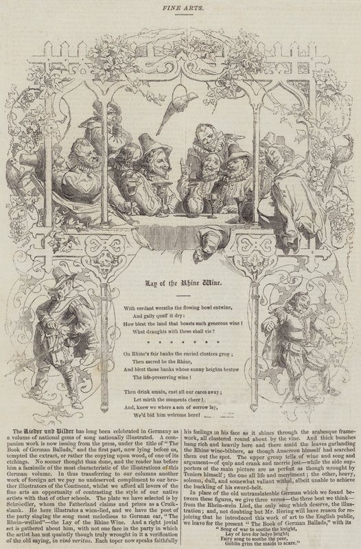 Lay of the Rhine Wine (grawerowanie) autorstwa English School