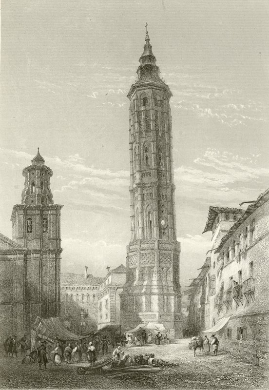 Krzywa Wieża, Saragossa autorstwa English School