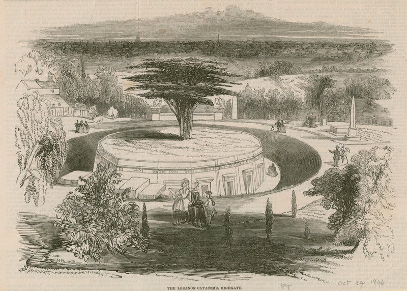 Katakumby Libanu, cmentarz Highgate, Londyn autorstwa English School