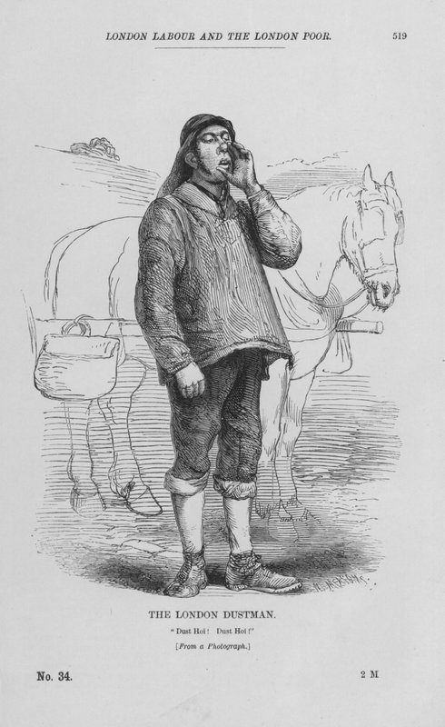 Londyński Dustman (grawerowanie) autorstwa English School