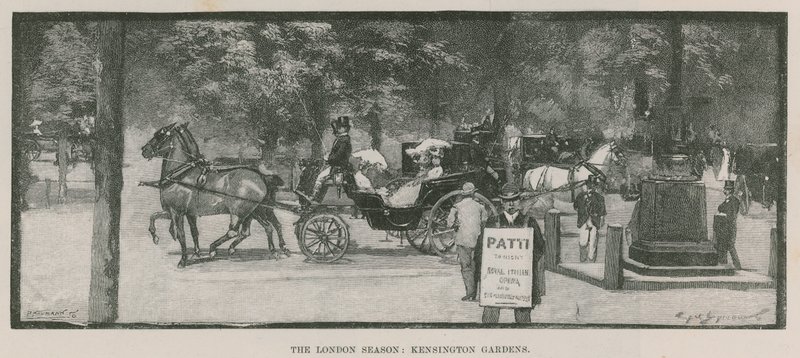 Sezon w Londynie: Ogrody Kensington autorstwa English School