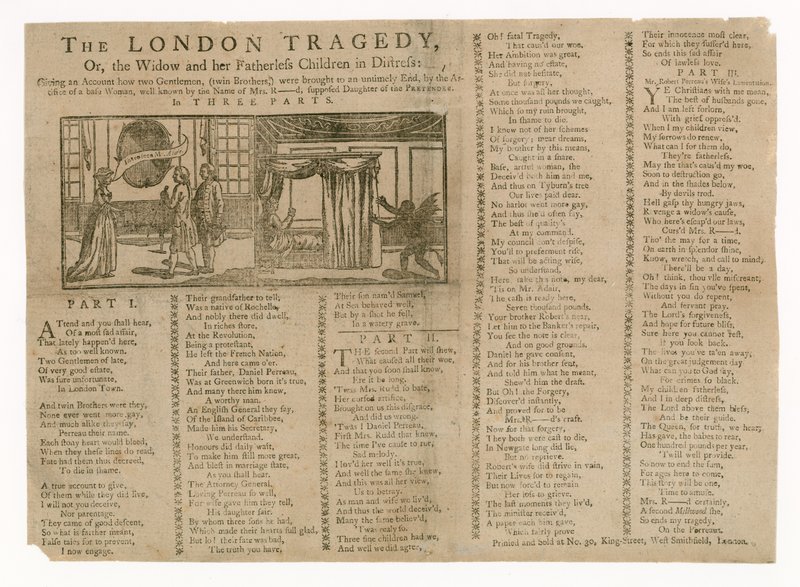 Tragedia londyńska, czyli wdowa i jej dzieci bez ojca w niebezpieczeństwie autorstwa English School
